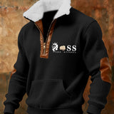 Emīlija Riga™ - Džemperis ar rāvējslēdzēju un ādas detaļām