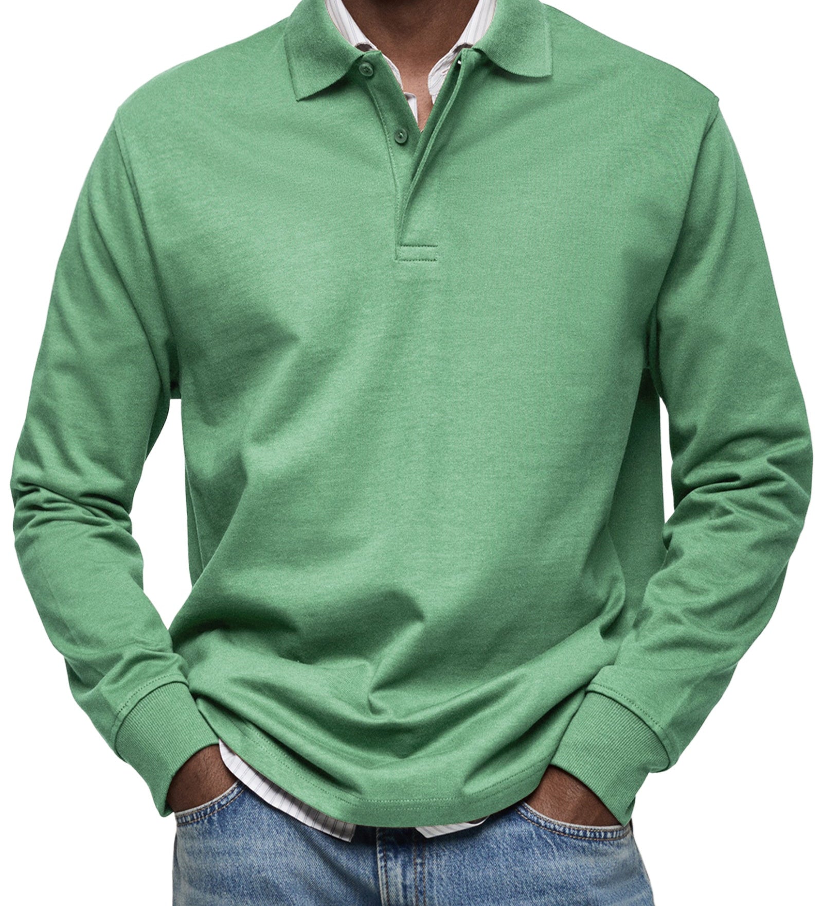 Margarida Lisboa™ - Elegant Long Sleeve Polo Shirt