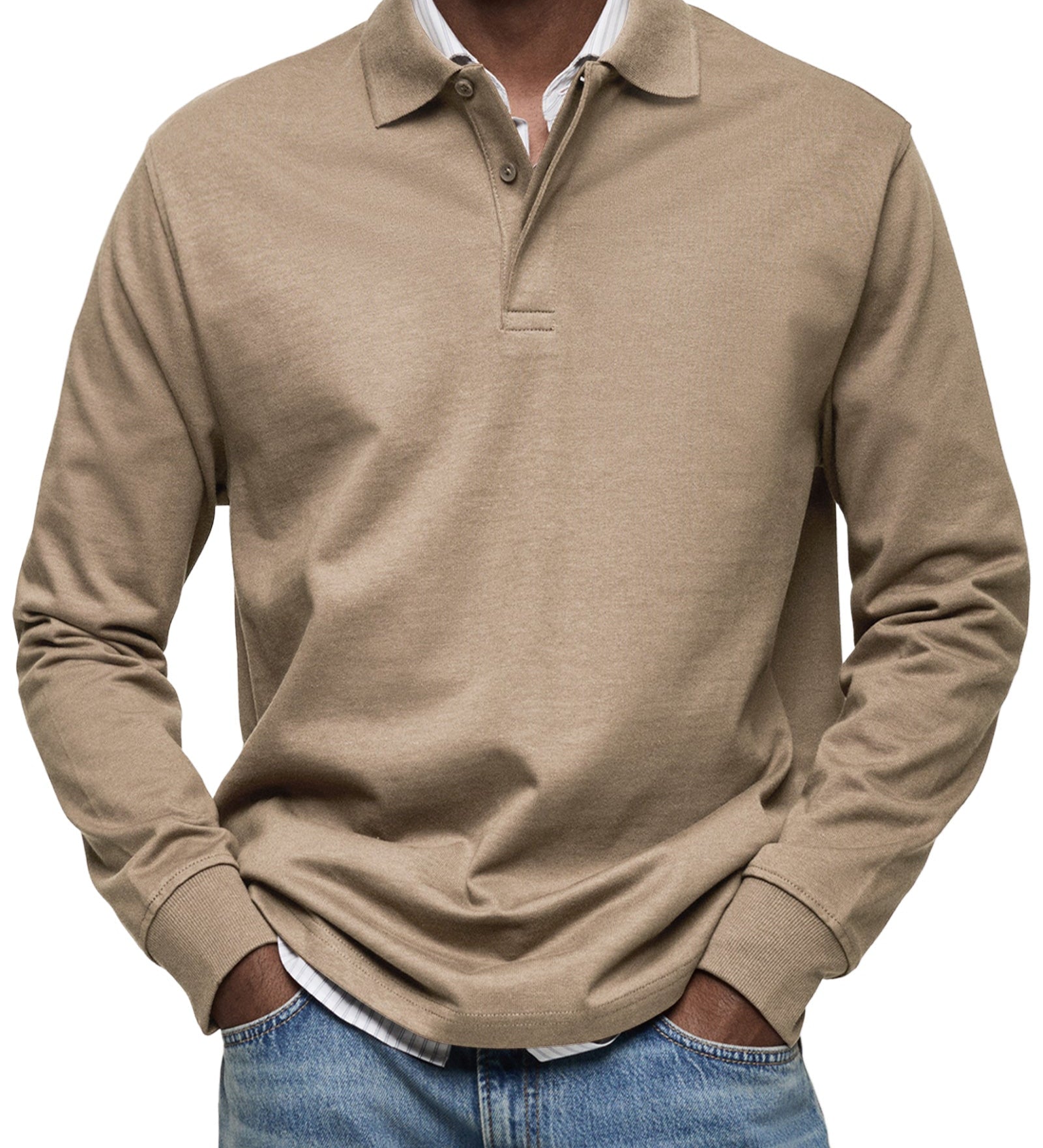 Margarida Lisboa™ - Elegant Long Sleeve Polo Shirt