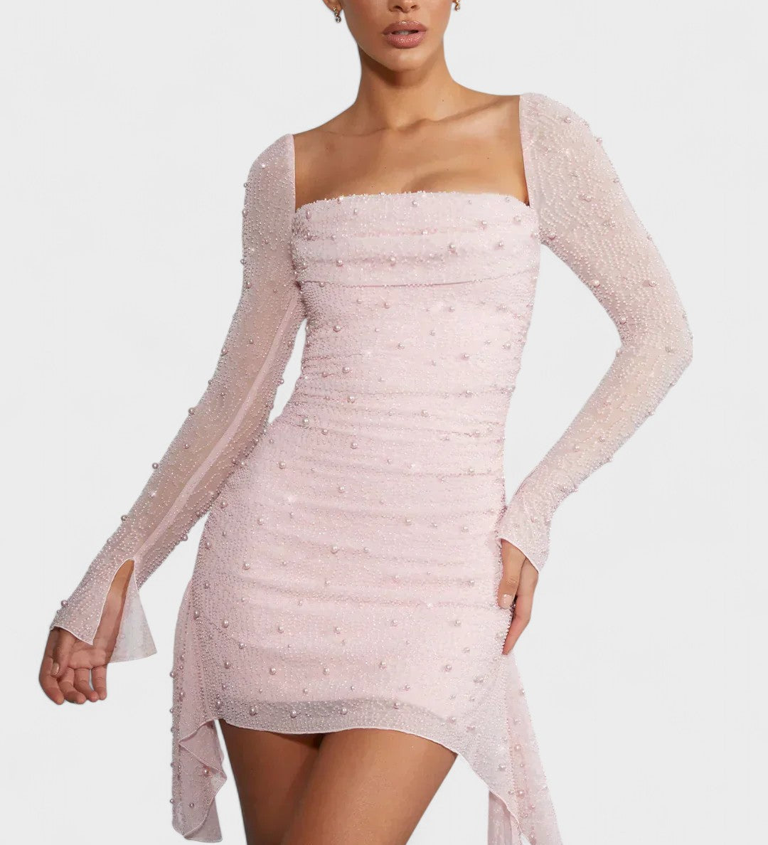 Sónia - Mini kleita ar spīdumu un izgriezumu