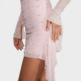 Sónia - Mini kleita ar spīdumu un izgriezumu