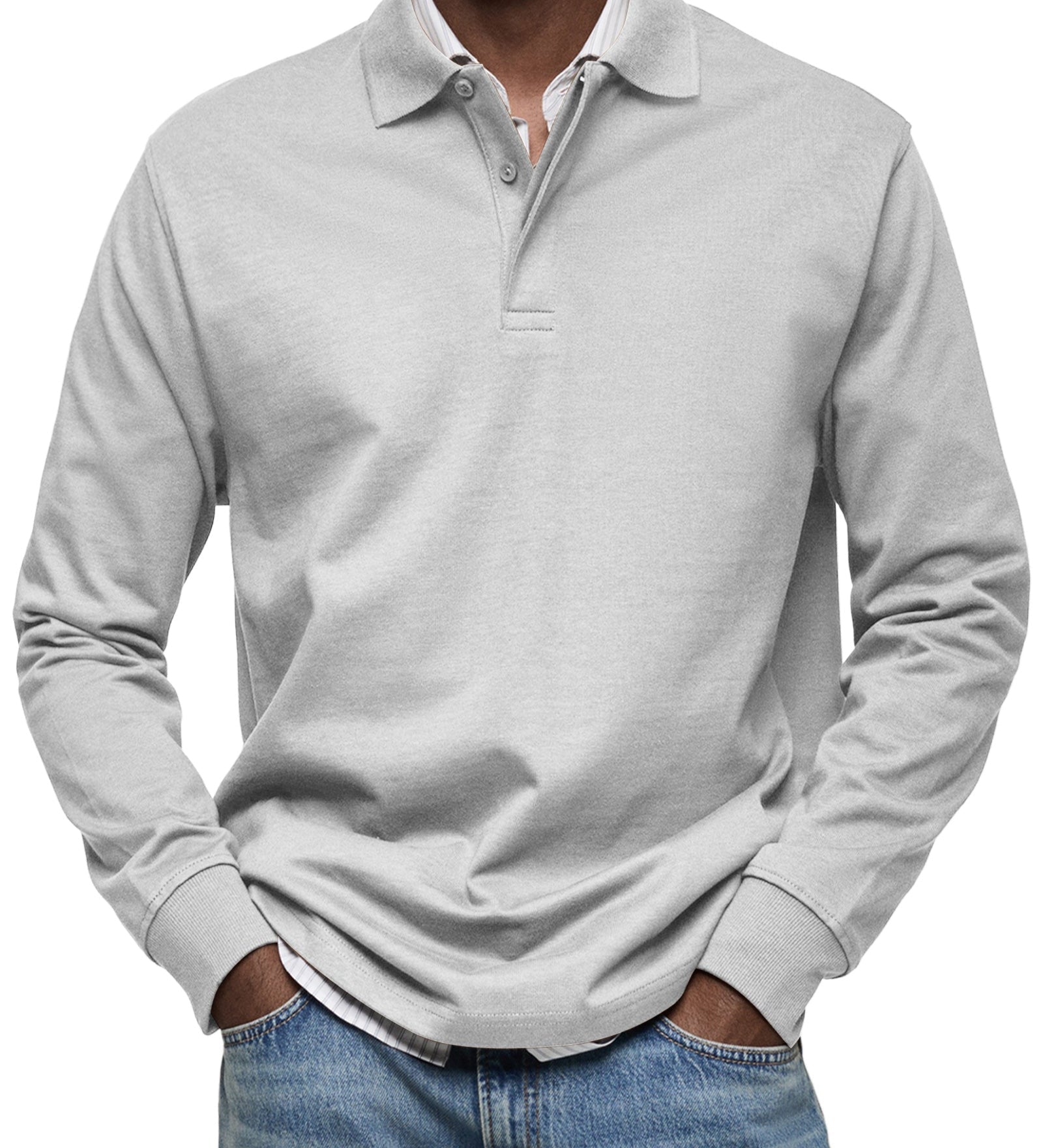 Margarida Lisboa™ - Elegant Long Sleeve Polo Shirt