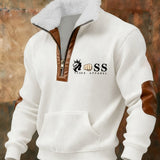 Emīlija Riga™ - Džemperis ar rāvējslēdzēju un ādas detaļām