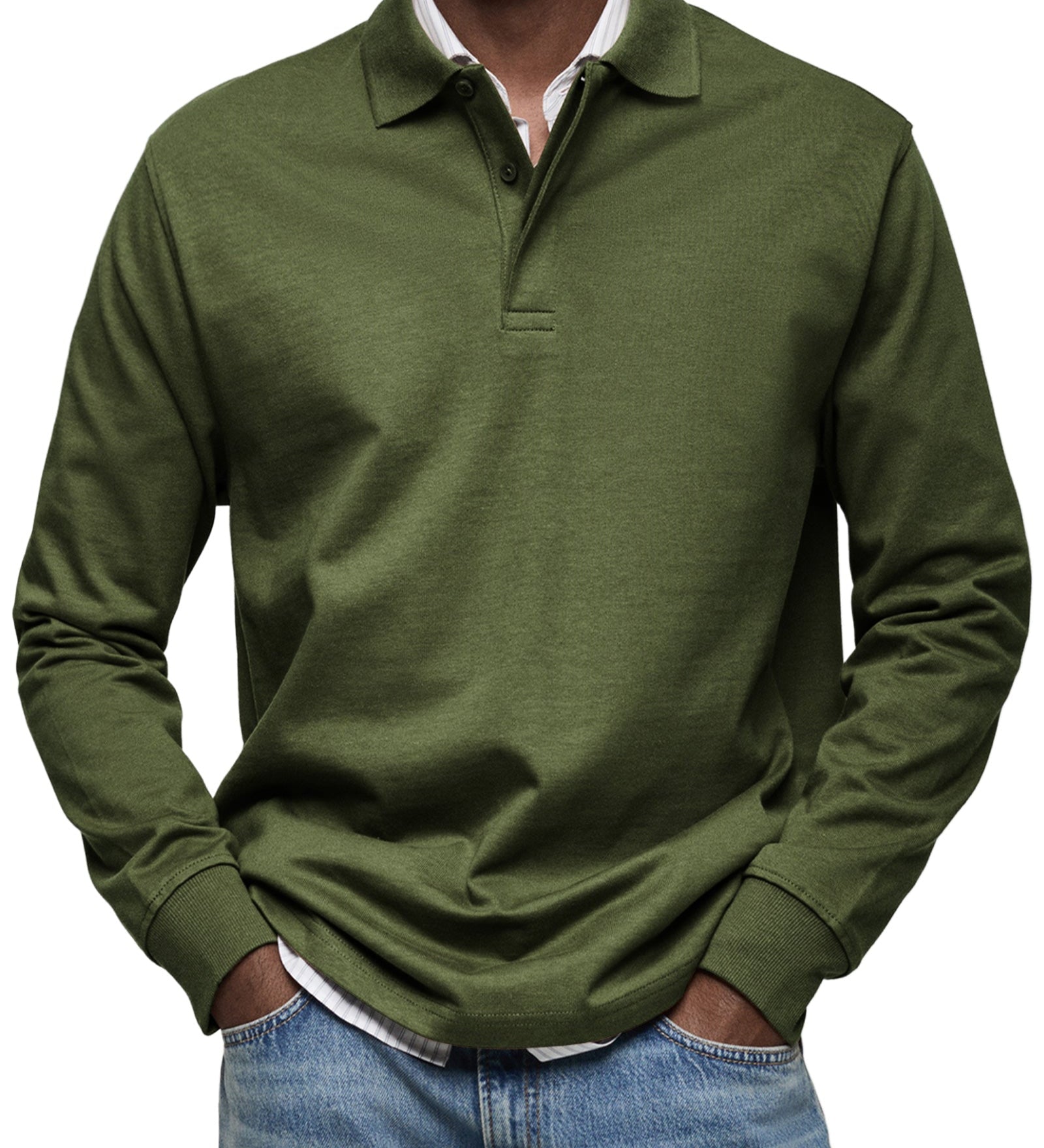 Margarida Lisboa™ - Elegant Long Sleeve Polo Shirt