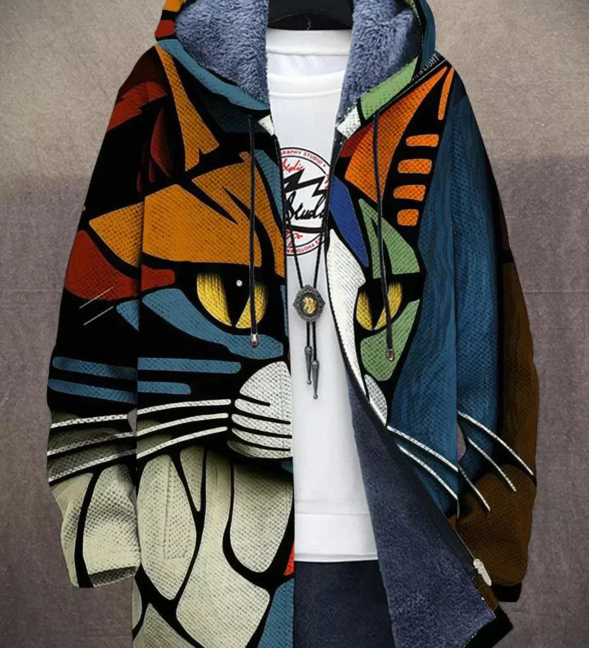 Margarida Lisboa™ - Grezns Adīts Mētelis, Iedvesmots no Mākslas