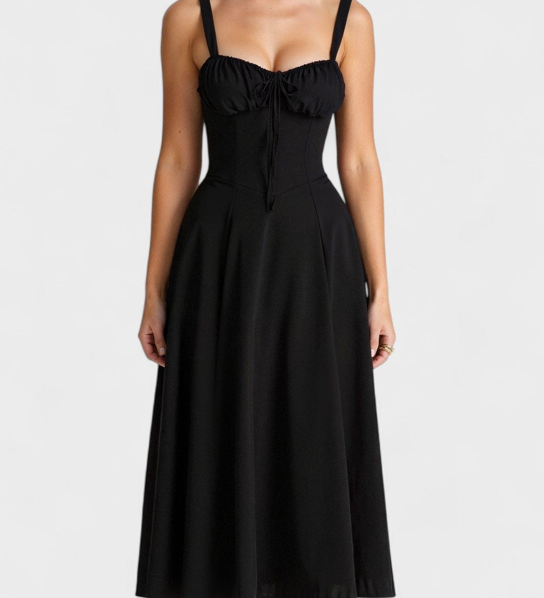 Karolīna - Ziedu Kleita ar Pielāgojamu Korseti