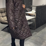 Margarida Lisboa™ - Vidēja Garuma Apgriežams Siltināts Mētelis ar Leoparda Oderi