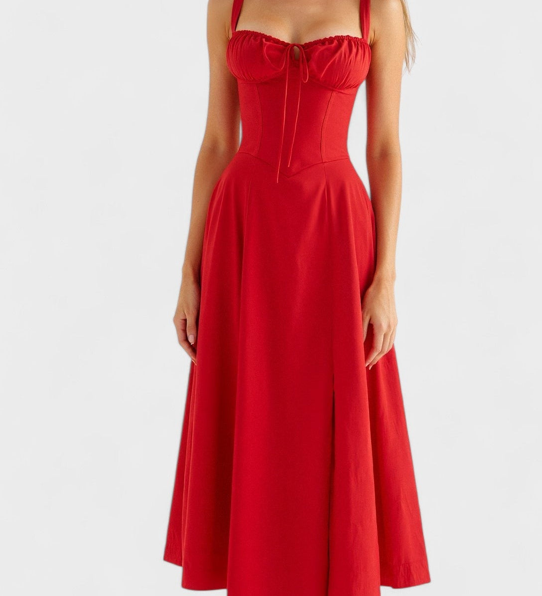 Karolīna - Ziedu Kleita ar Pielāgojamu Korseti